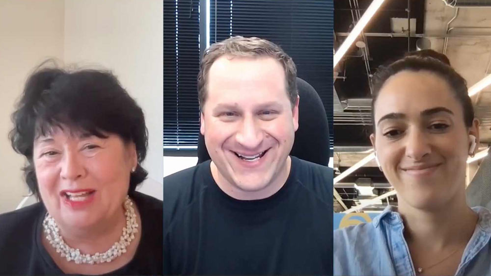 Linda Reinstein, Co-Founder of ADAO and Emily Reinstein with Chris Carberg