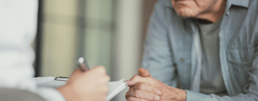 A veteran talks to a doctor about addiction