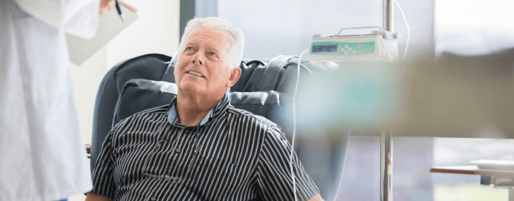 Patient receives chemotherapy