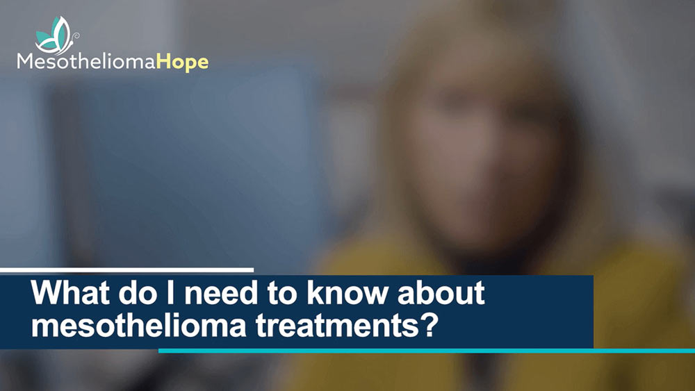 Video about mesothelioma treatment optoins