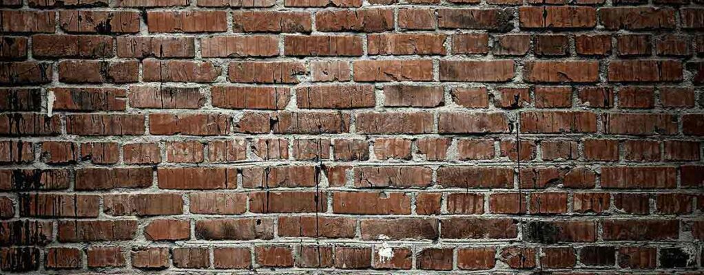 closeup of old brick wall