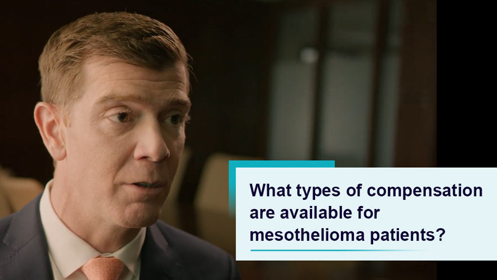 What types of compensation are available for mesothelioma patients?